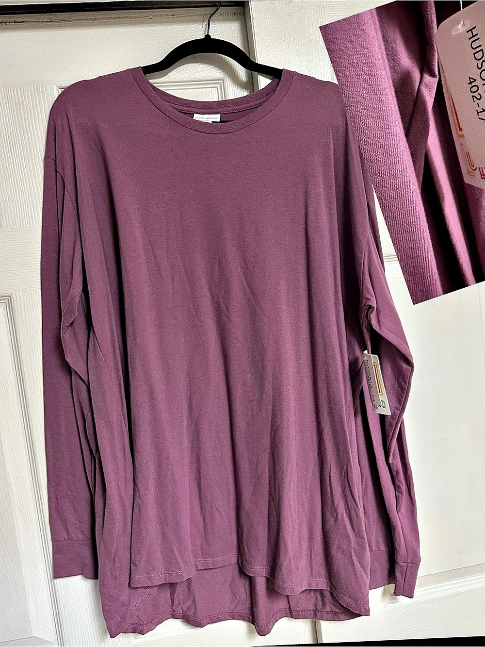 LuLaRoe Hudson Long Sleeve Top Purple NWT xxl